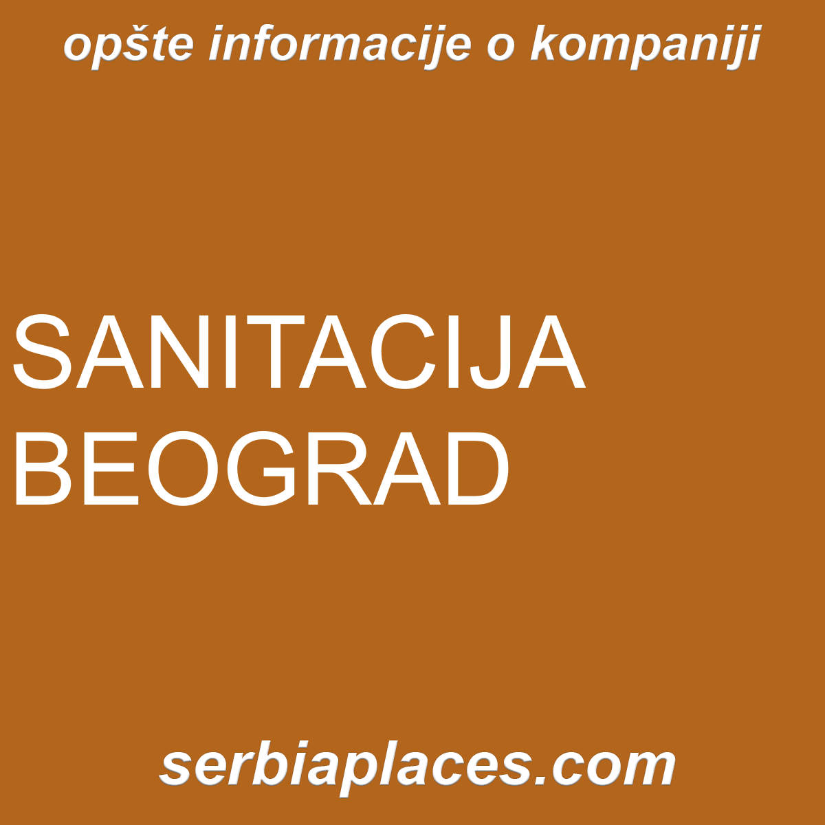 SANITACIJA BEOGRAD