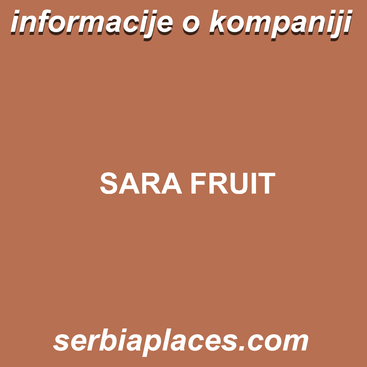 SARA FRUIT