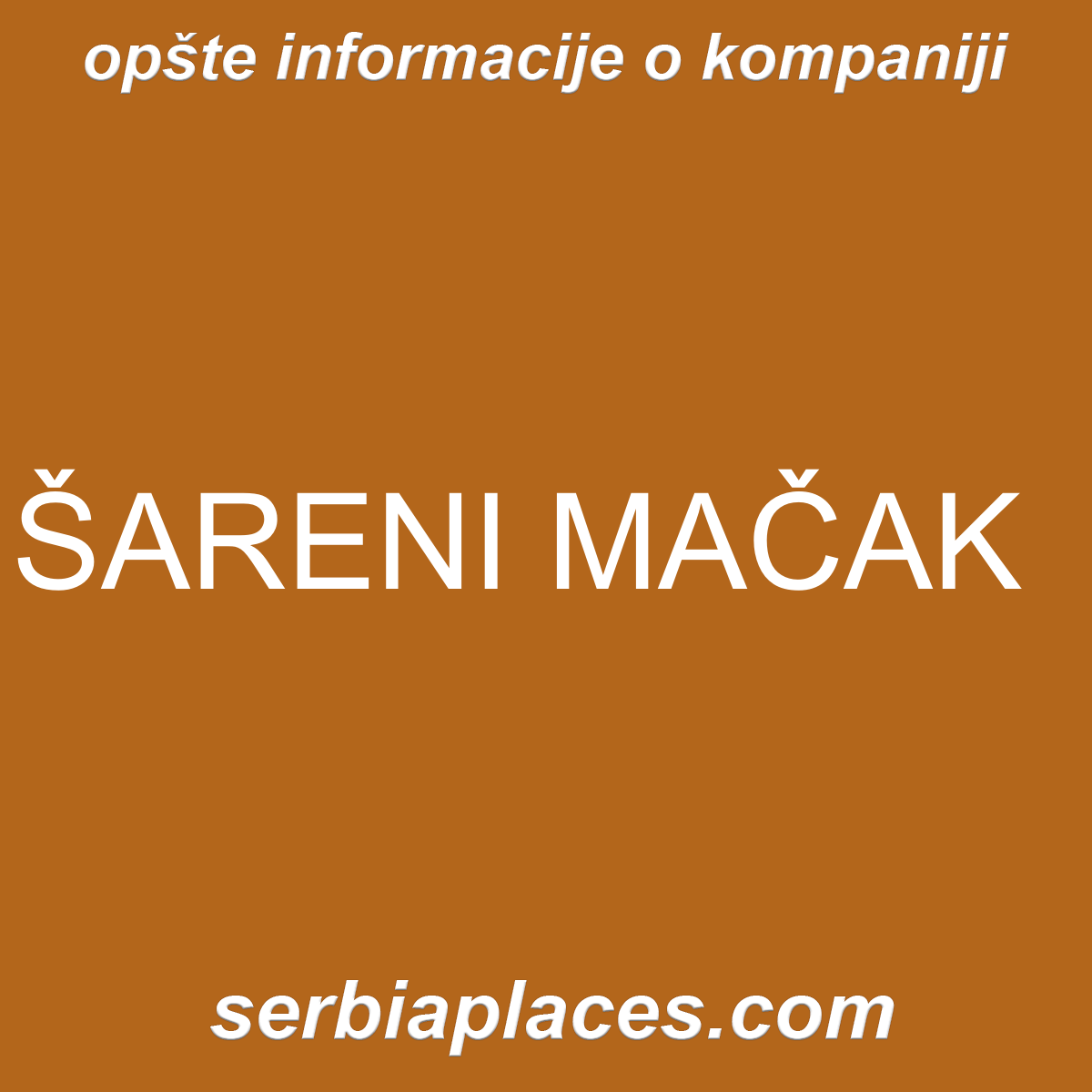 ŠARENI MAČAK