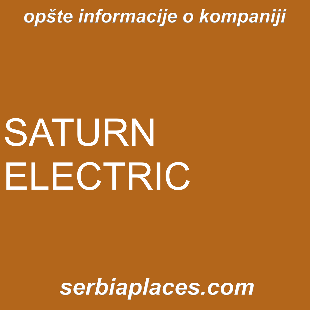 SATURN ELECTRIC