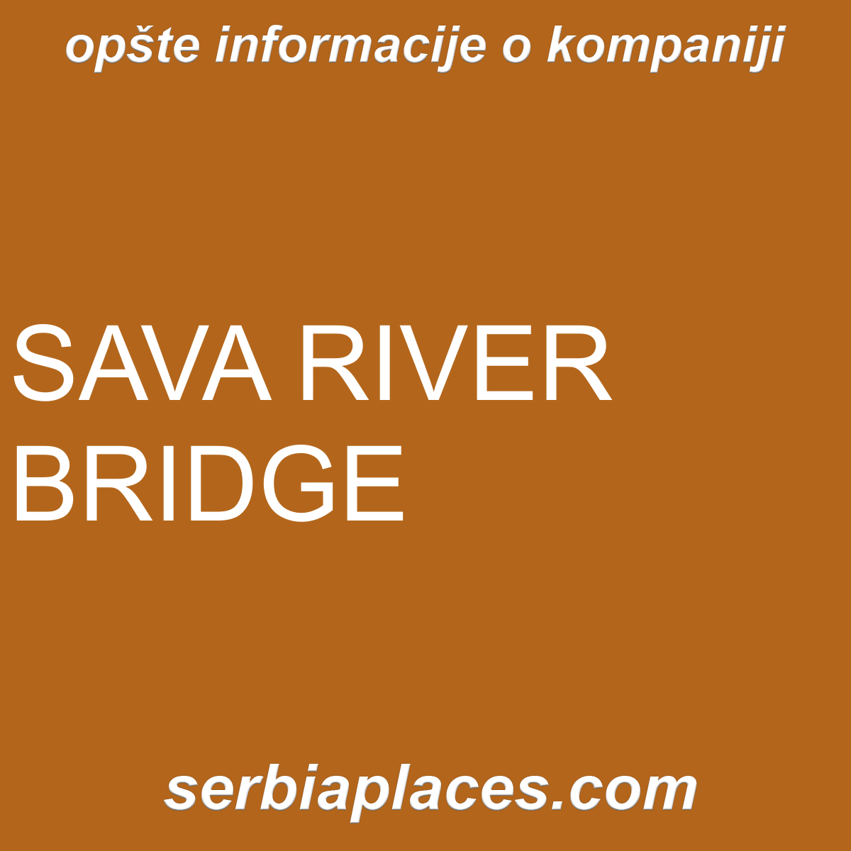 SAVA RIVER BRIDGE