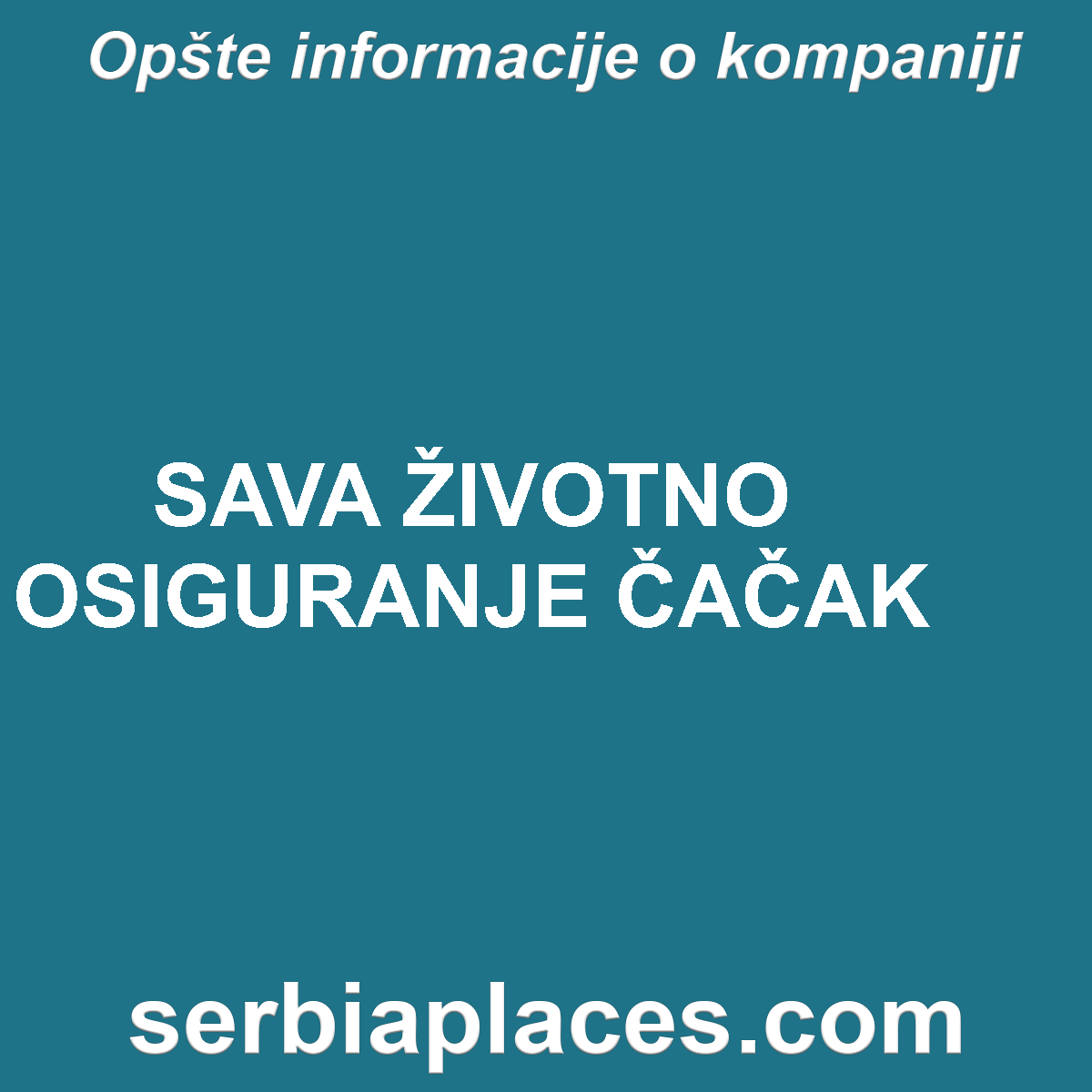 SAVA ŽIVOTNO OSIGURANJE ČAČAK