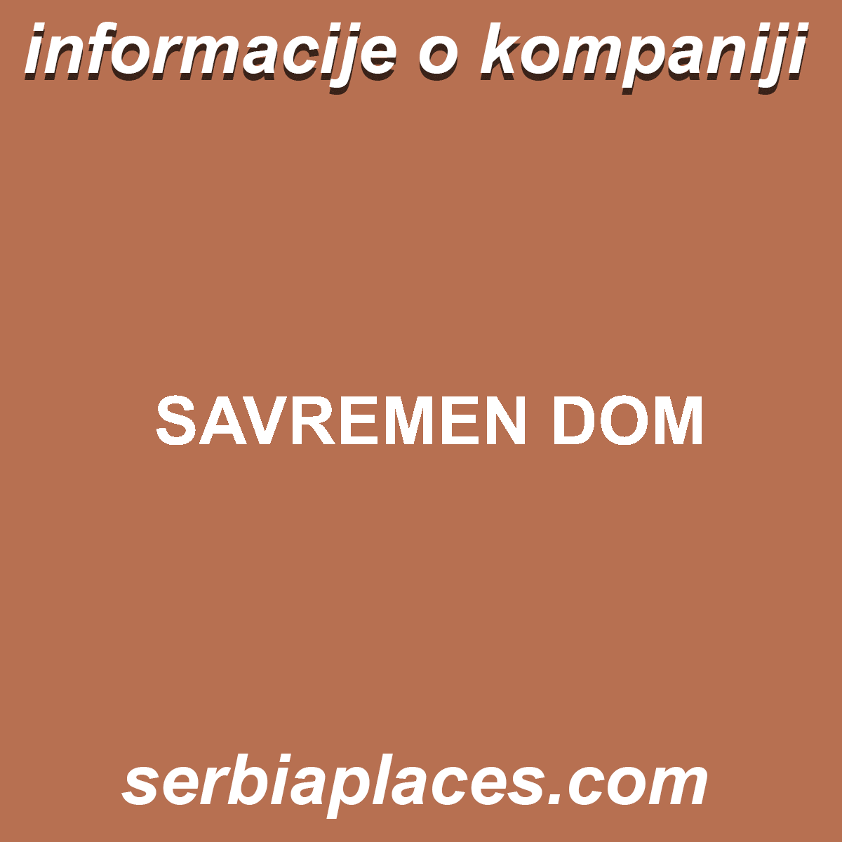 SAVREMEN DOM
