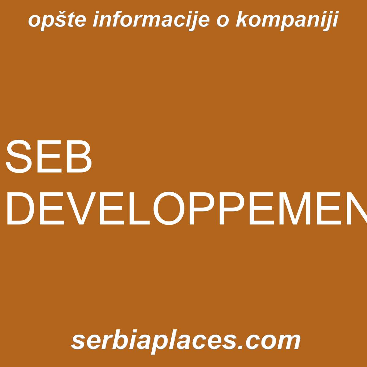SEB DEVELOPPEMENT
