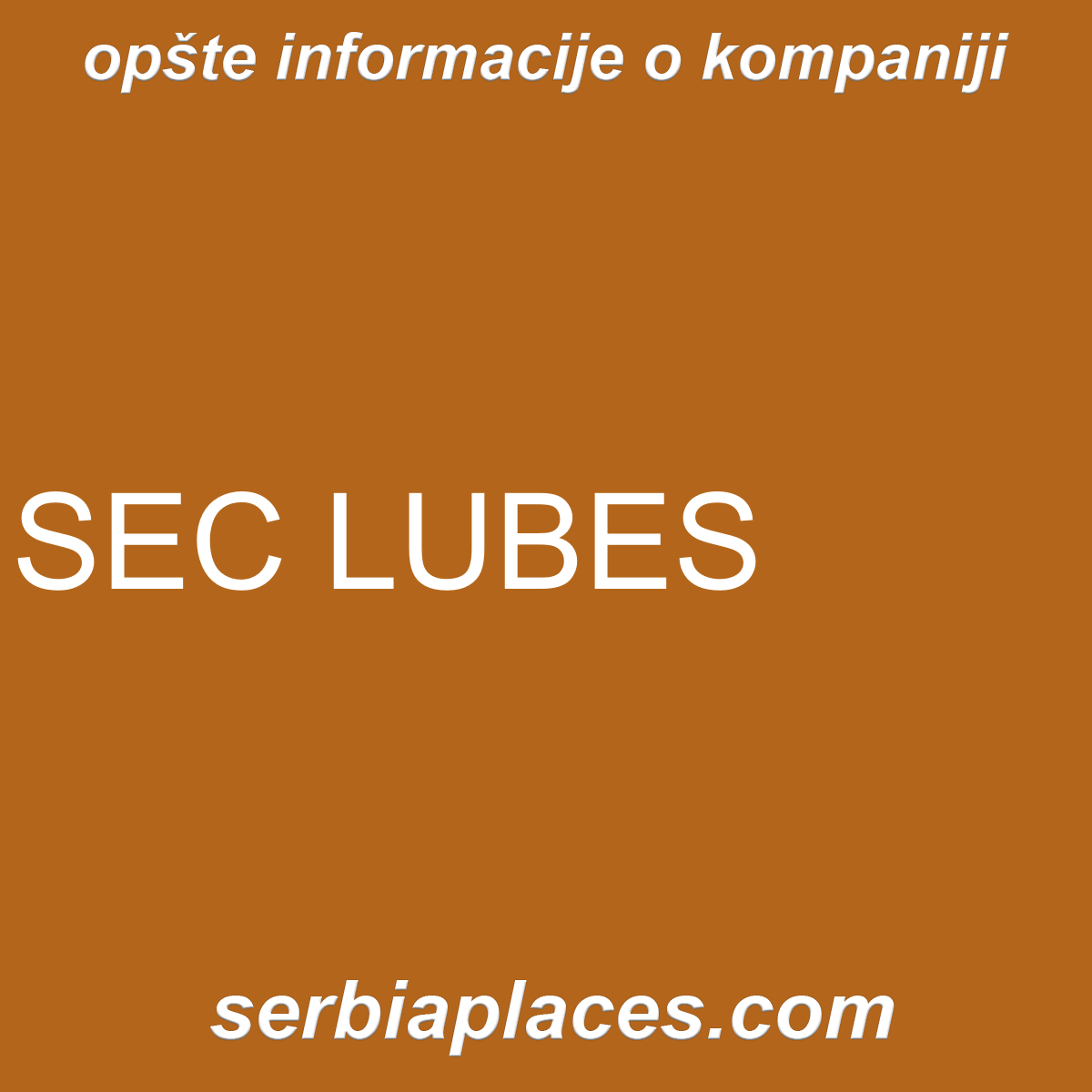 SEC LUBES