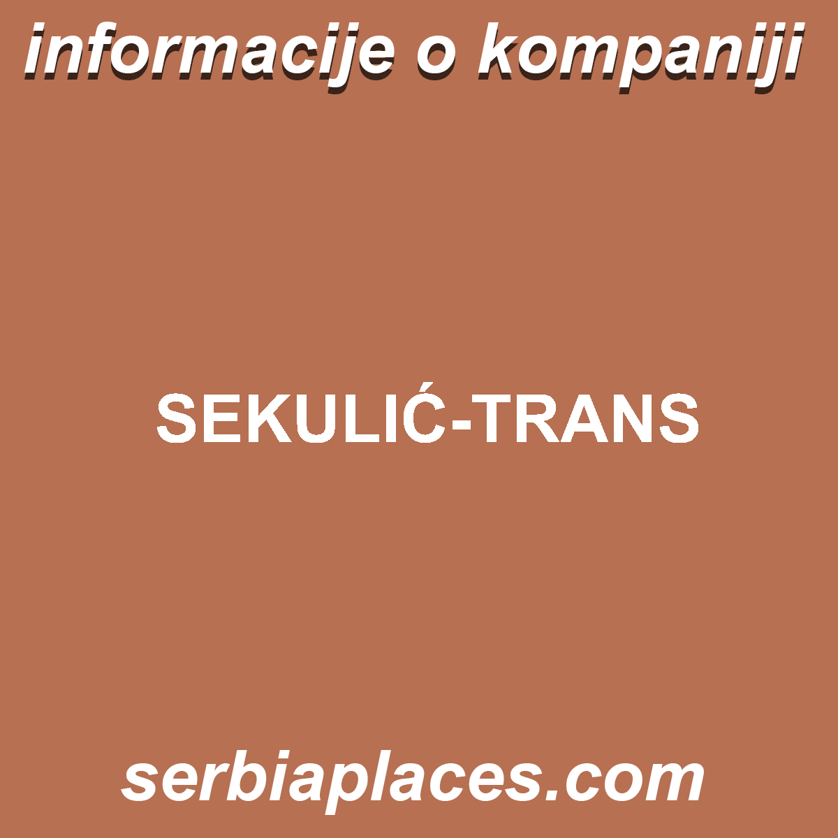 SEKULIĆ-TRANS
