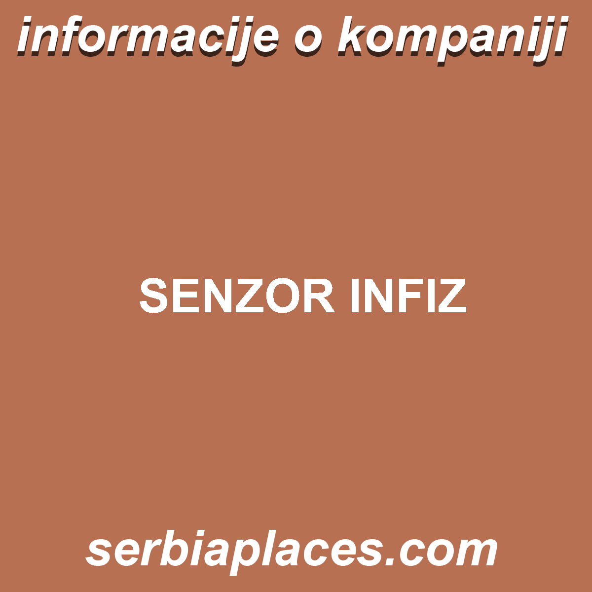 SENZOR INFIZ