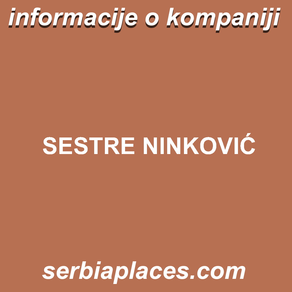 SESTRE NINKOVIĆ