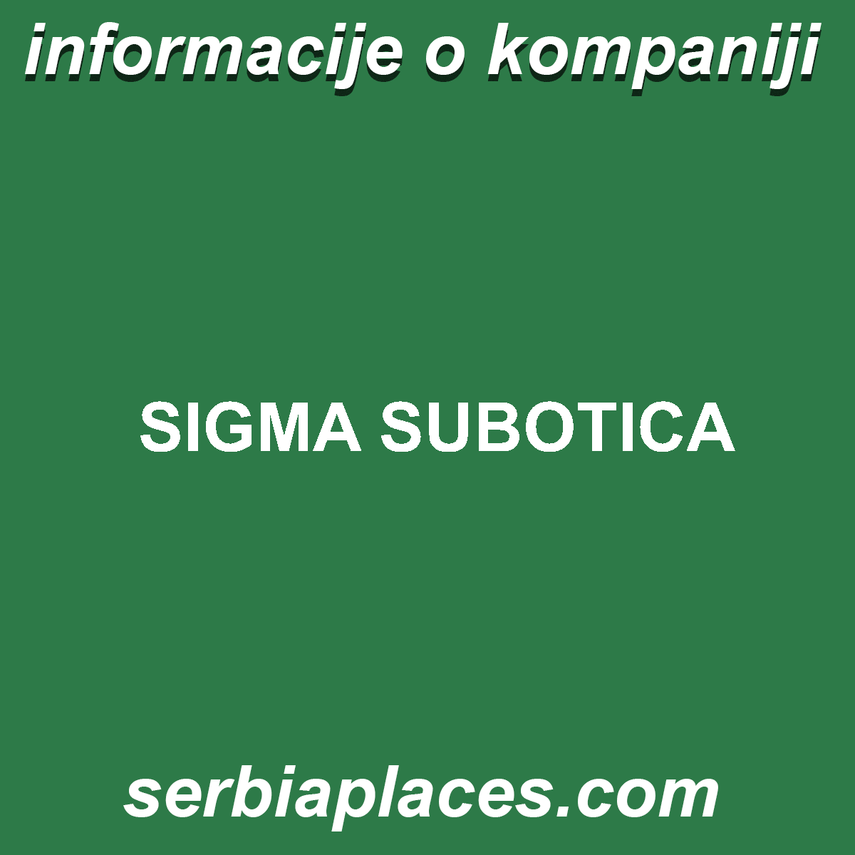 SIGMA SUBOTICA