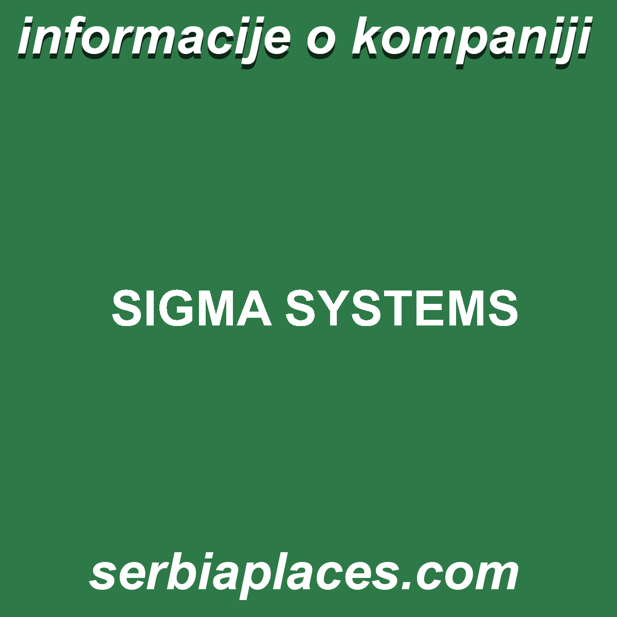 SIGMA SYSTEMS