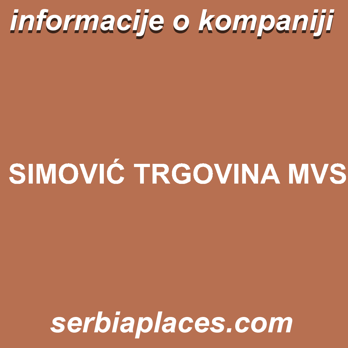 SIMOVIĆ TRGOVINA MVS