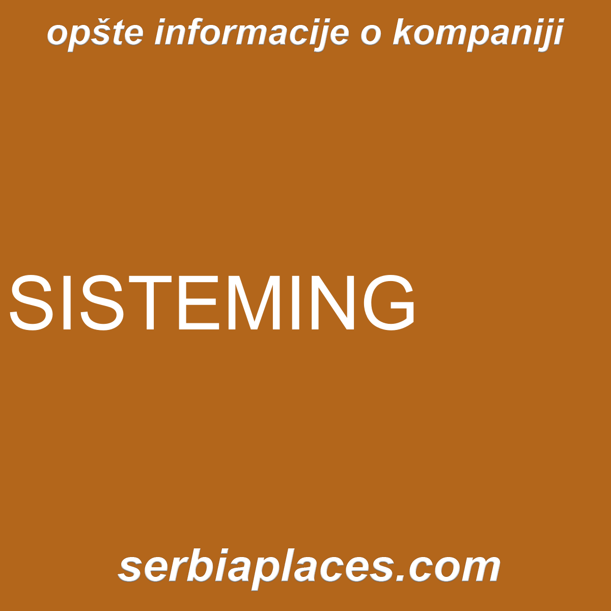SISTEMING