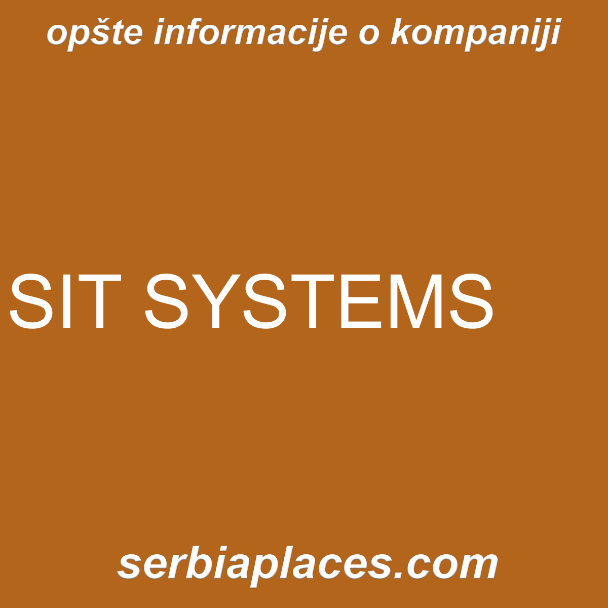 SIT SYSTEMS
