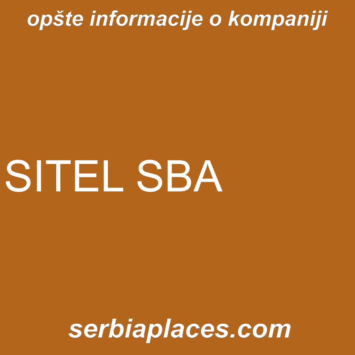 SITEL SBA