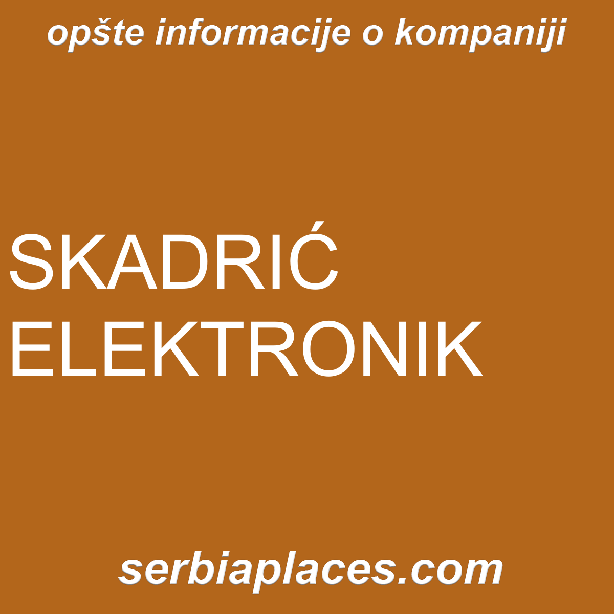 SKADRIĆ ELEKTRONIK