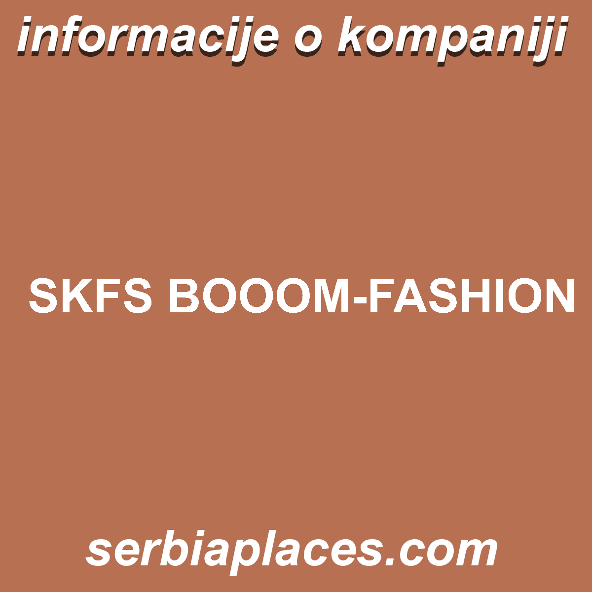 SKFS BOOOM-FASHION