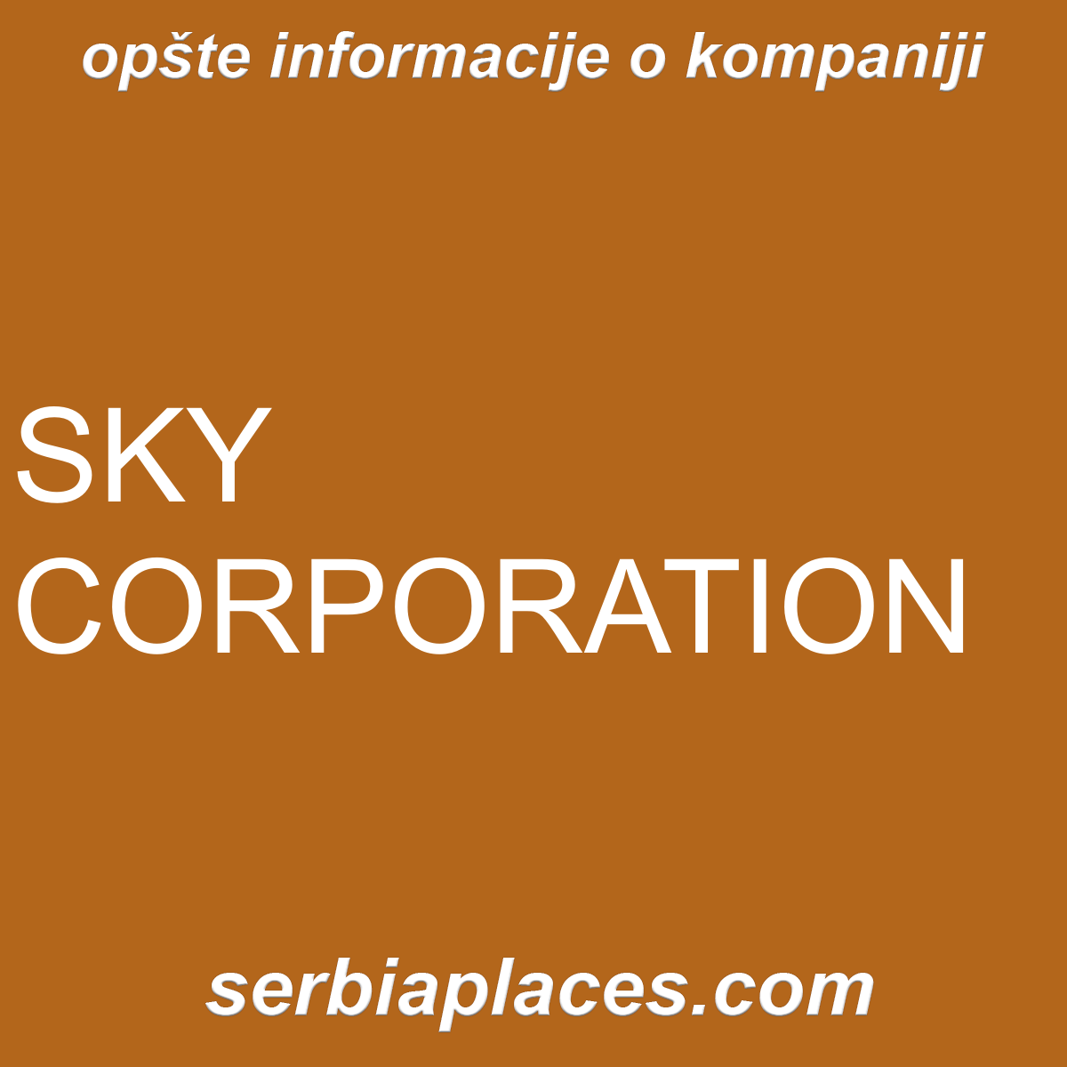 SKY CORPORATION