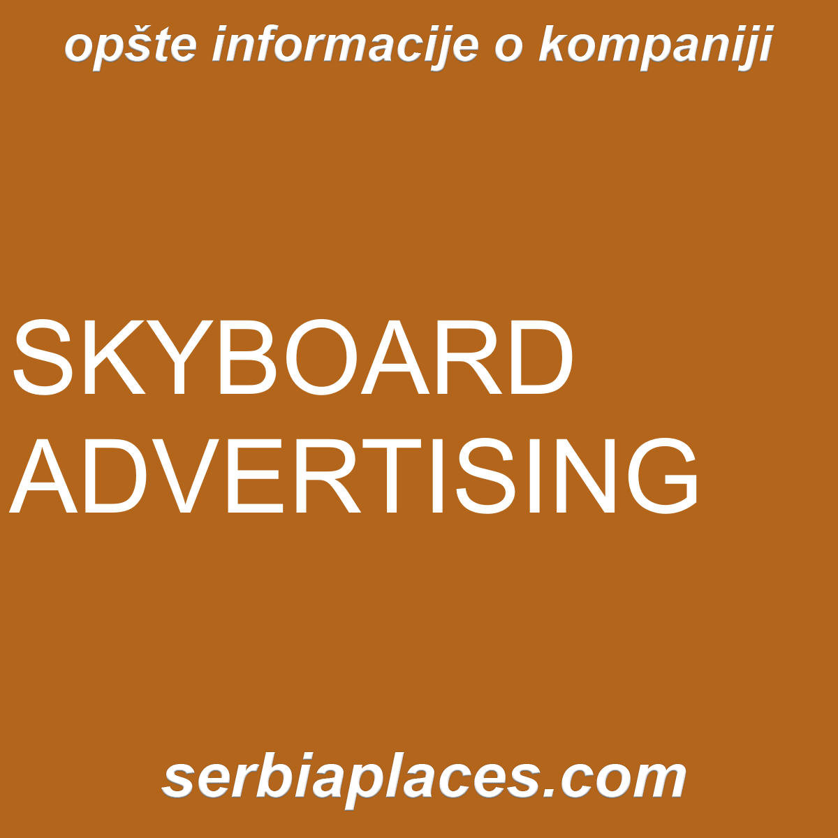 SKYBOARD ADVERTISING