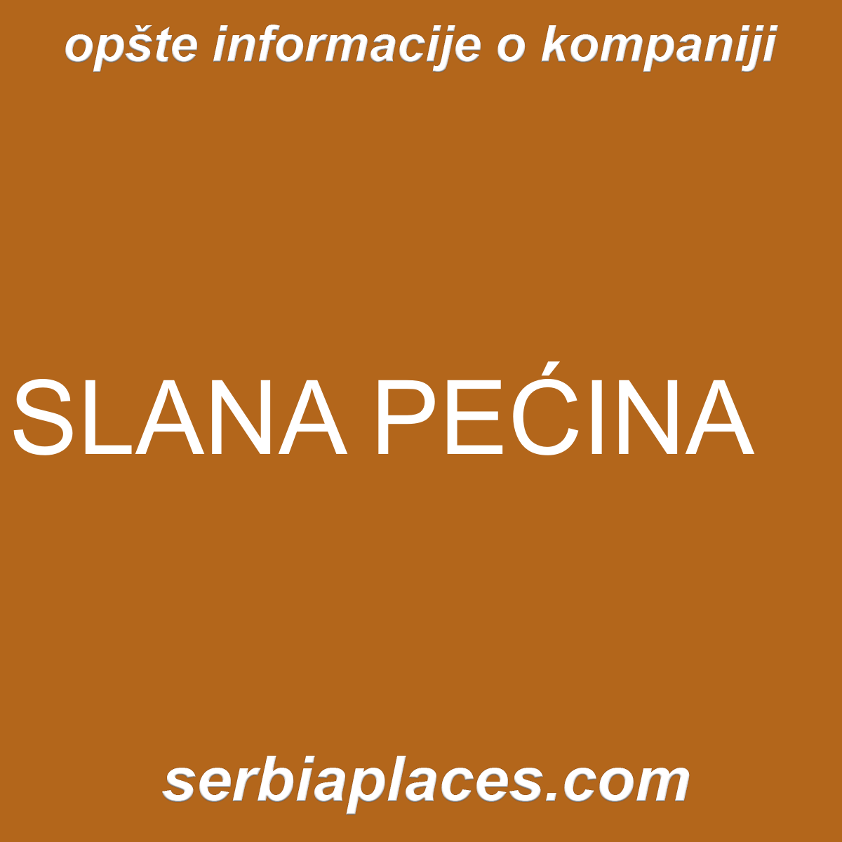 SLANA PEĆINA