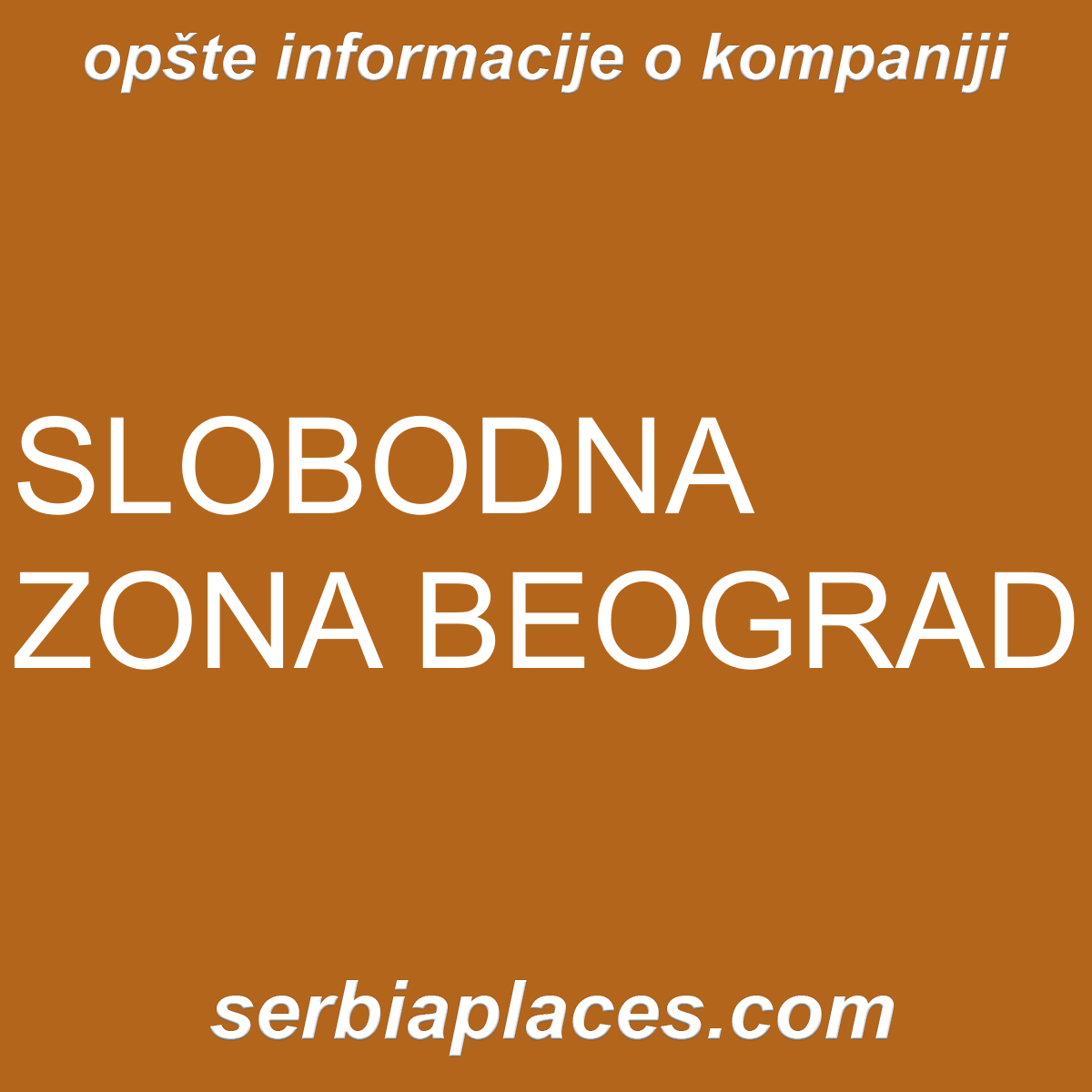 SLOBODNA ZONA BEOGRAD