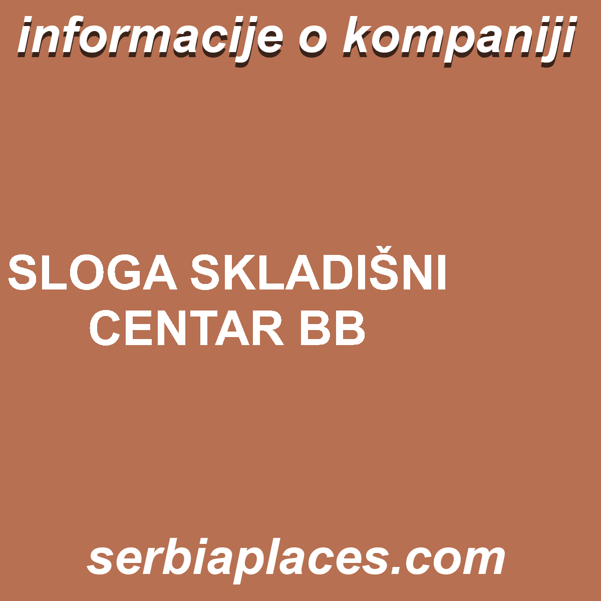 SLOGA SKLADIŠNI CENTAR BB