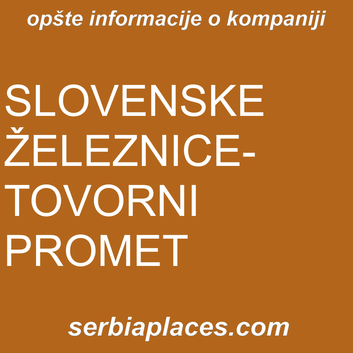 SLOVENSKE ŽELEZNICE-TOVORNI PROMET