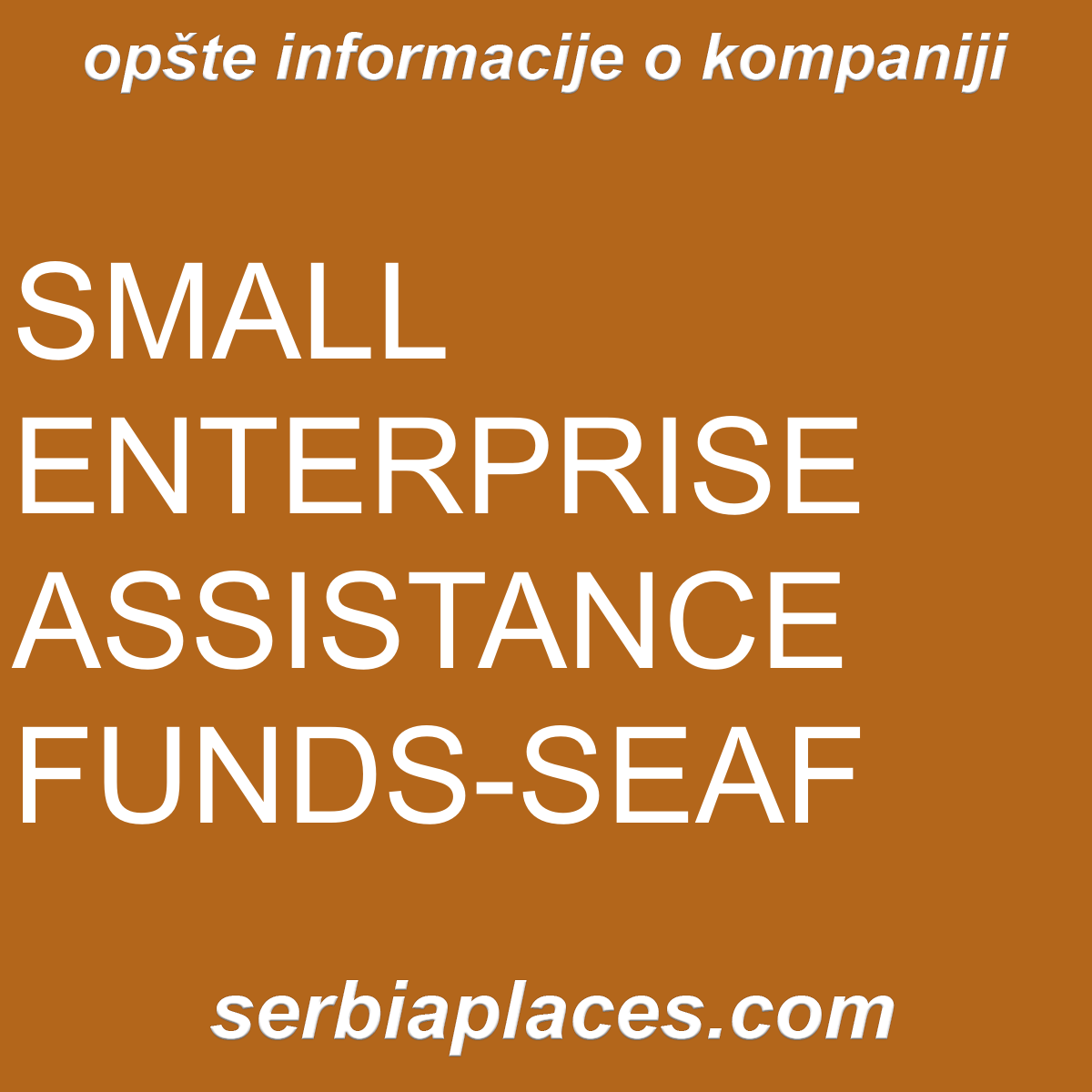 SMALL ENTERPRISE ASSISTANCE FUNDS-SEAF