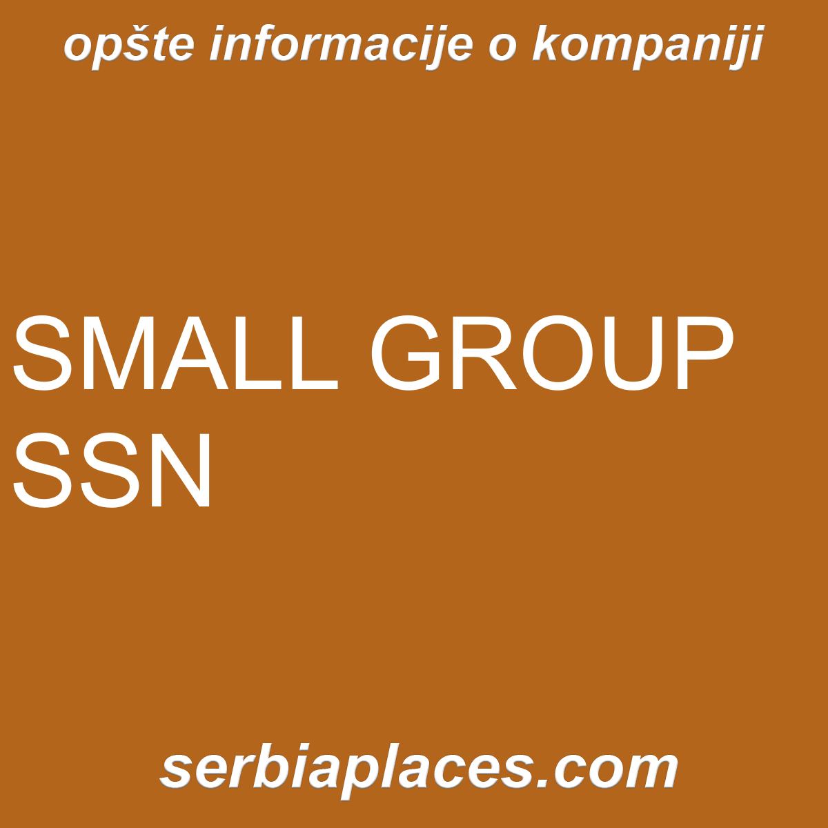 SMALL GROUP SSN