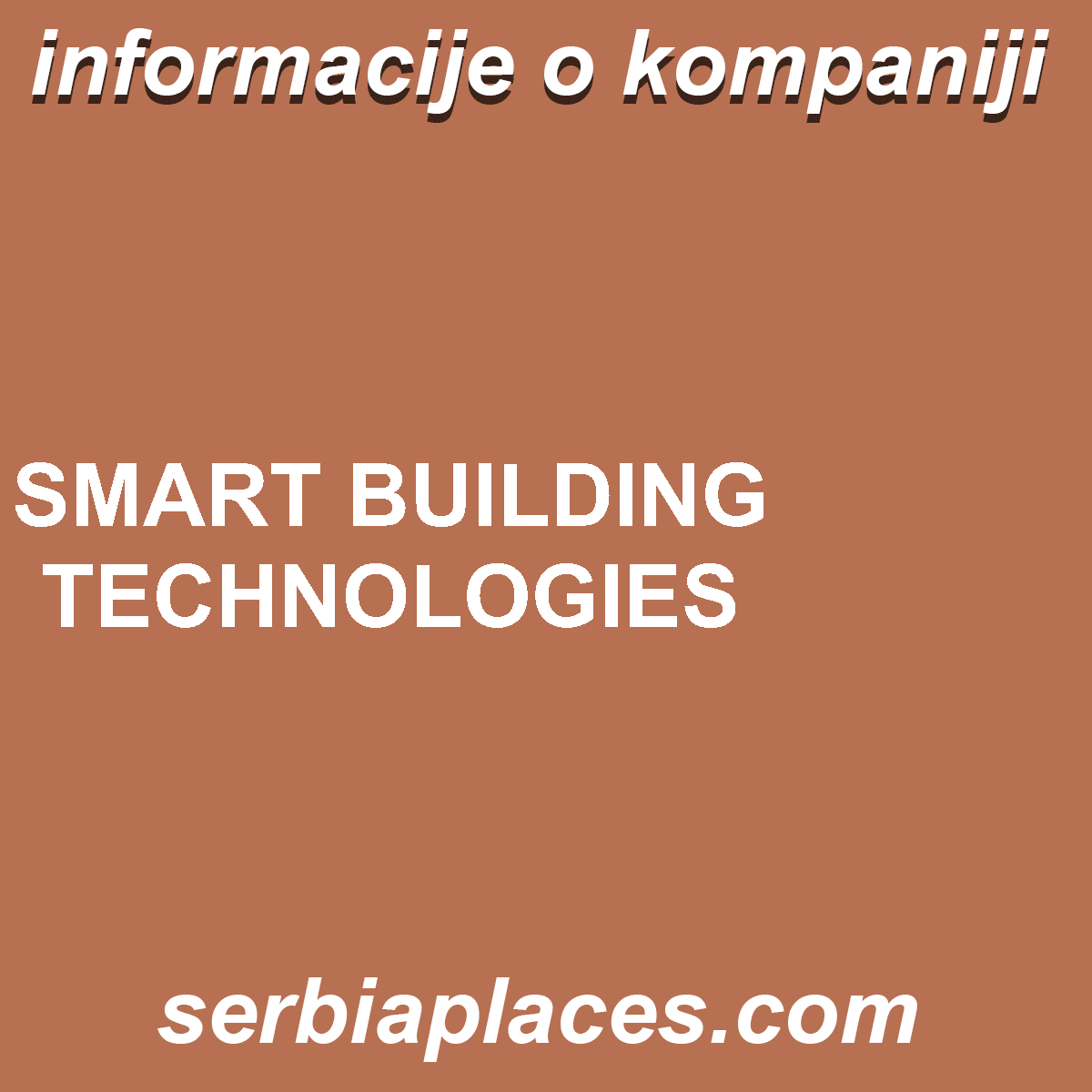 SMART BUILDING TECHNOLOGIES