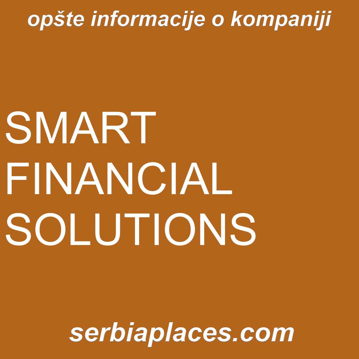 SMART FINANCIAL SOLUTIONS