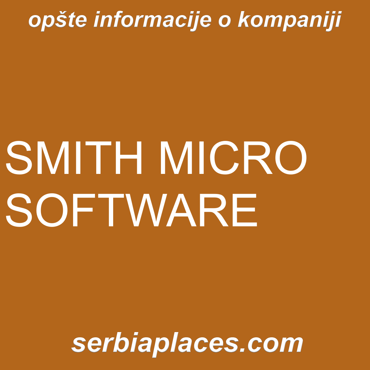 SMITH MICRO SOFTWARE