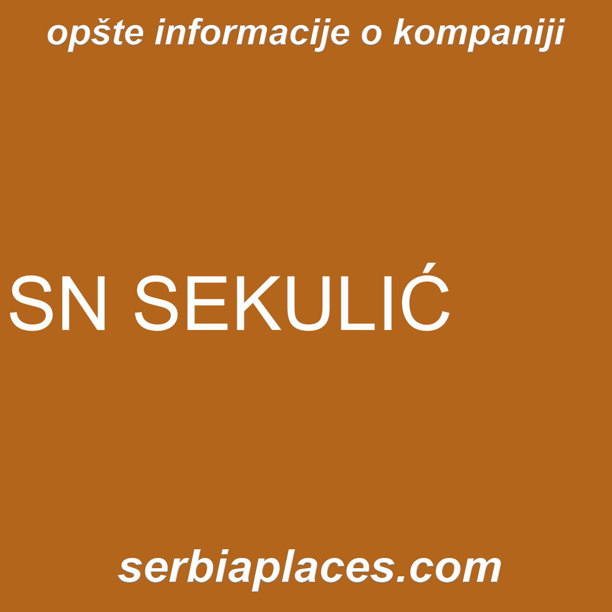 SN SEKULIĆ