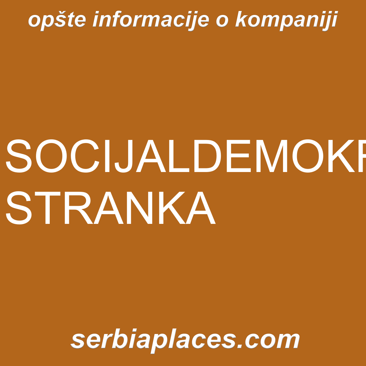 SOCIJALDEMOKRATSKA STRANKA