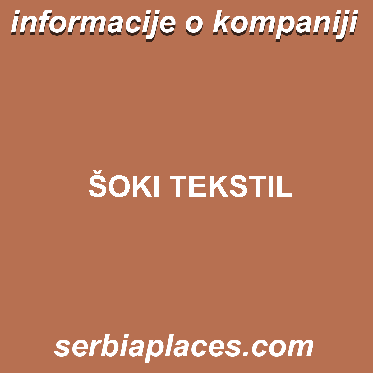 ŠOKI TEKSTIL