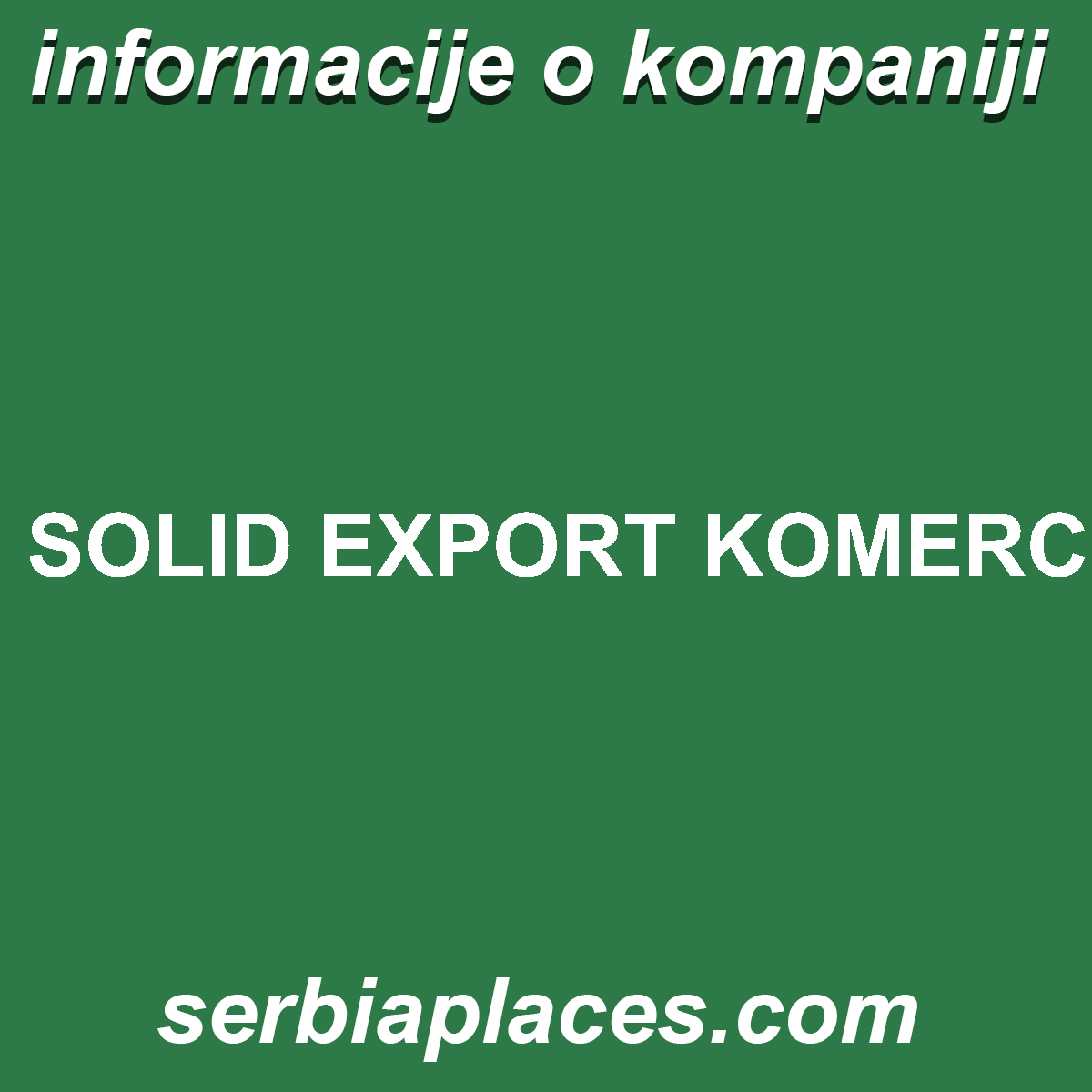 SOLID EXPORT KOMERC