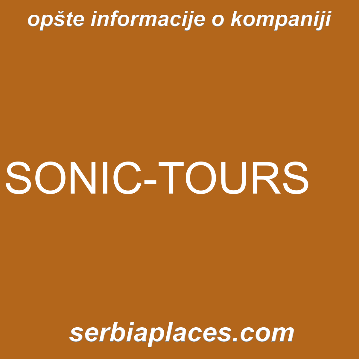 SONIC-TOURS