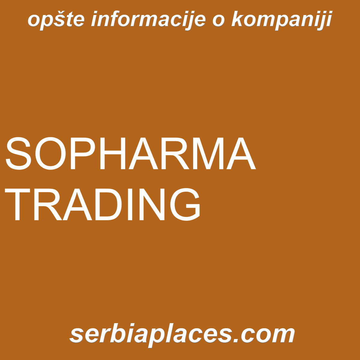 SOPHARMA TRADING