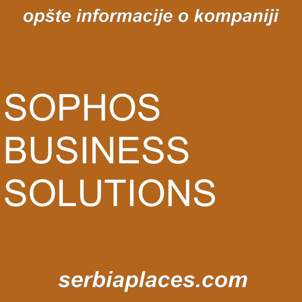SOPHOS BUSINESS SOLUTIONS