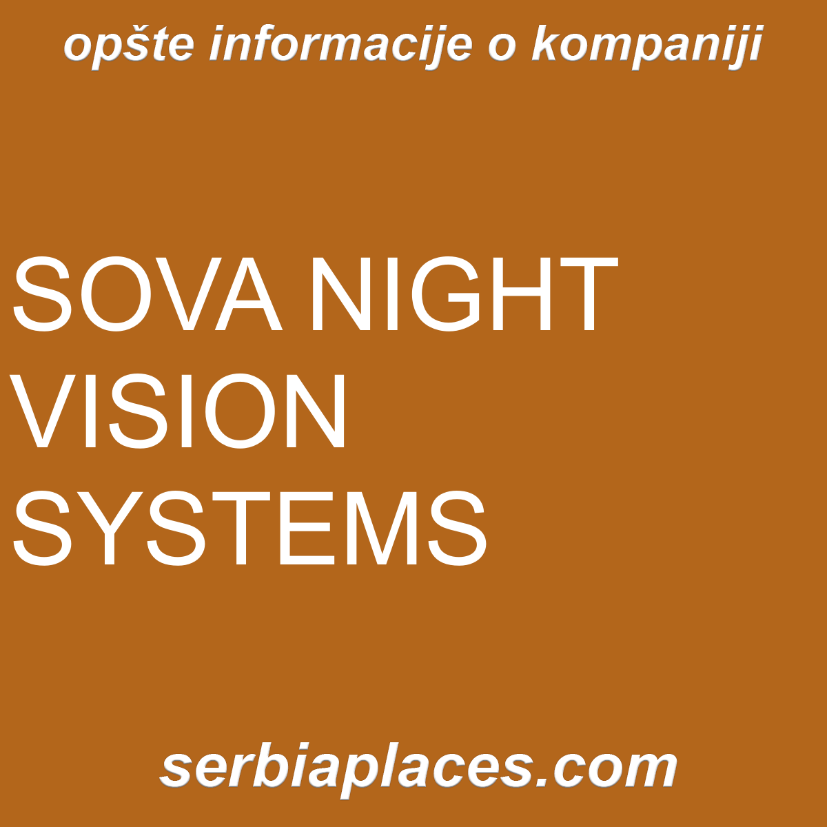 SOVA NIGHT VISION SYSTEMS