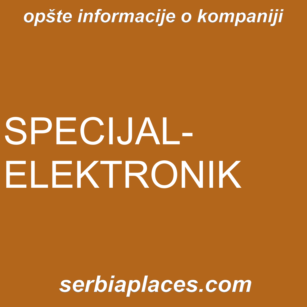 SPECIJAL-ELEKTRONIK