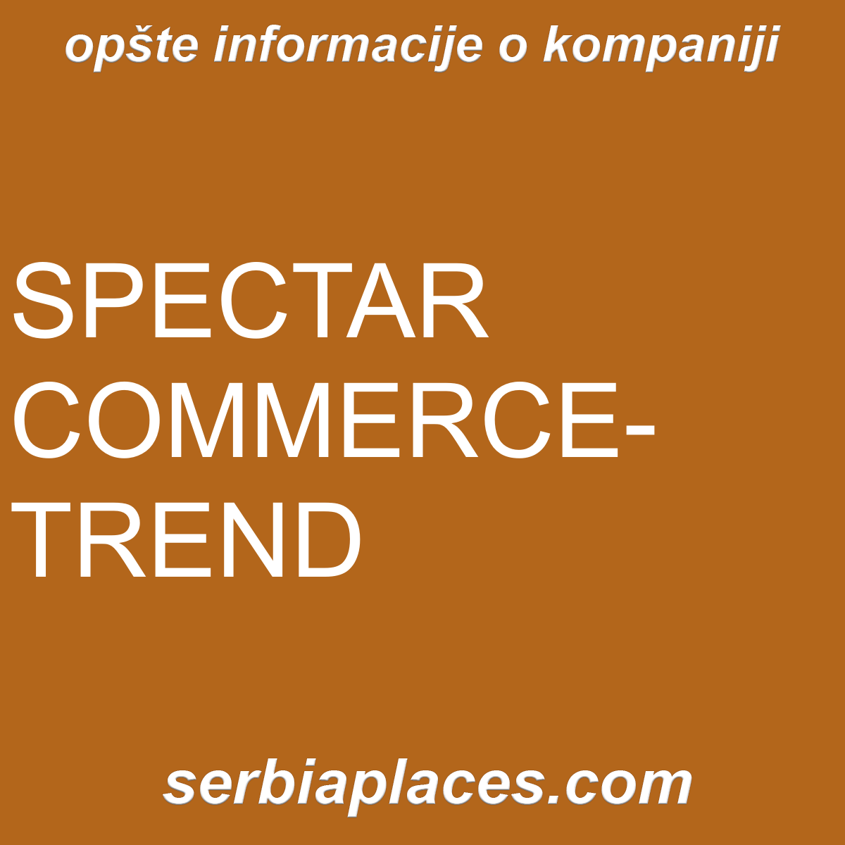 SPECTAR COMMERCE-TREND