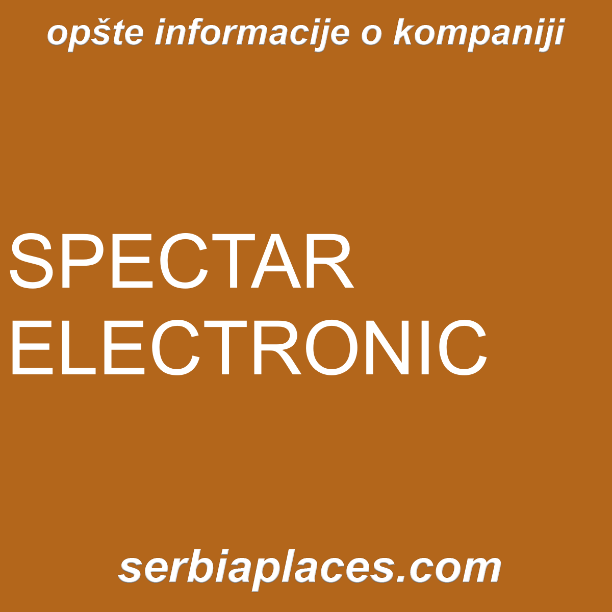 SPECTAR ELECTRONIC