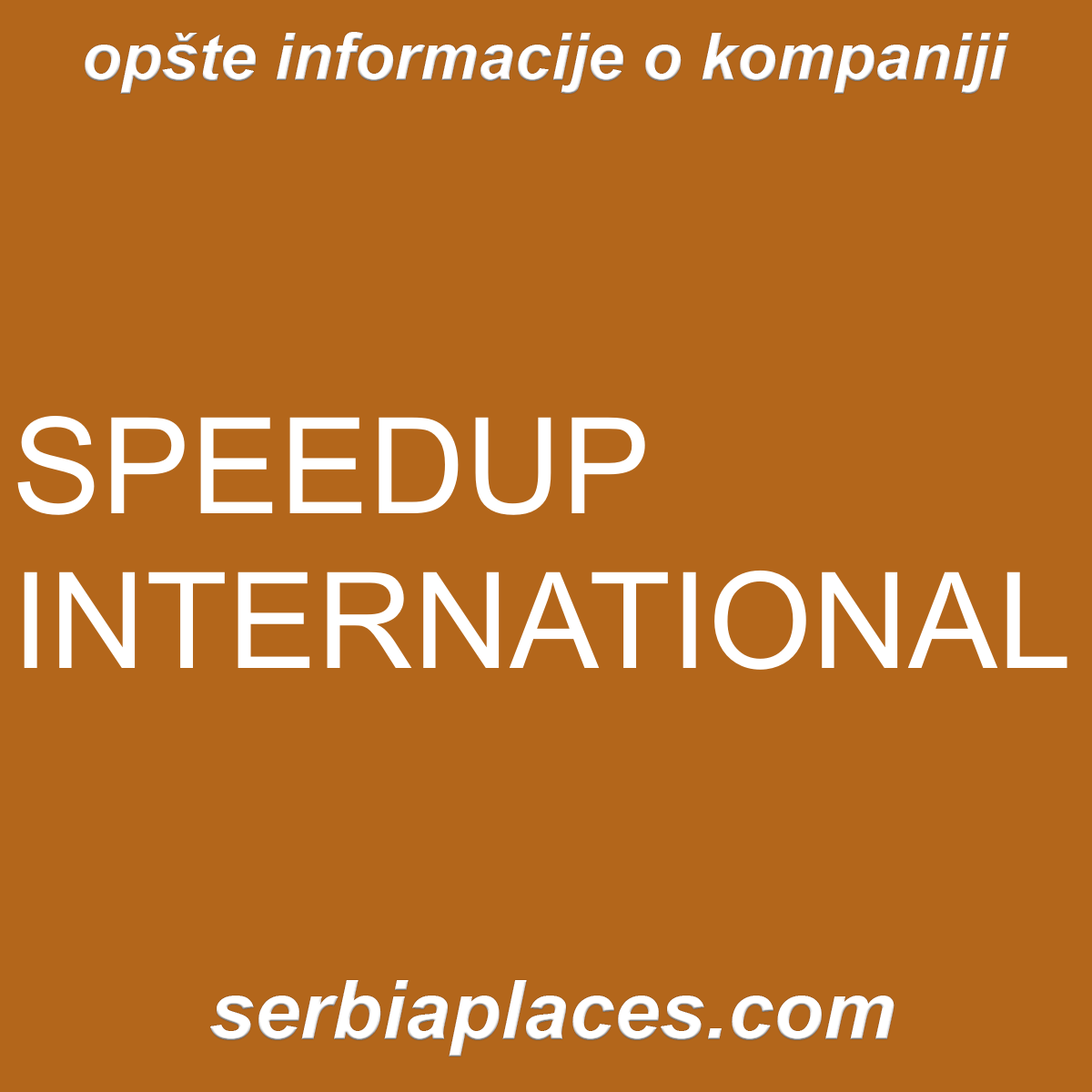 SPEEDUP INTERNATIONAL