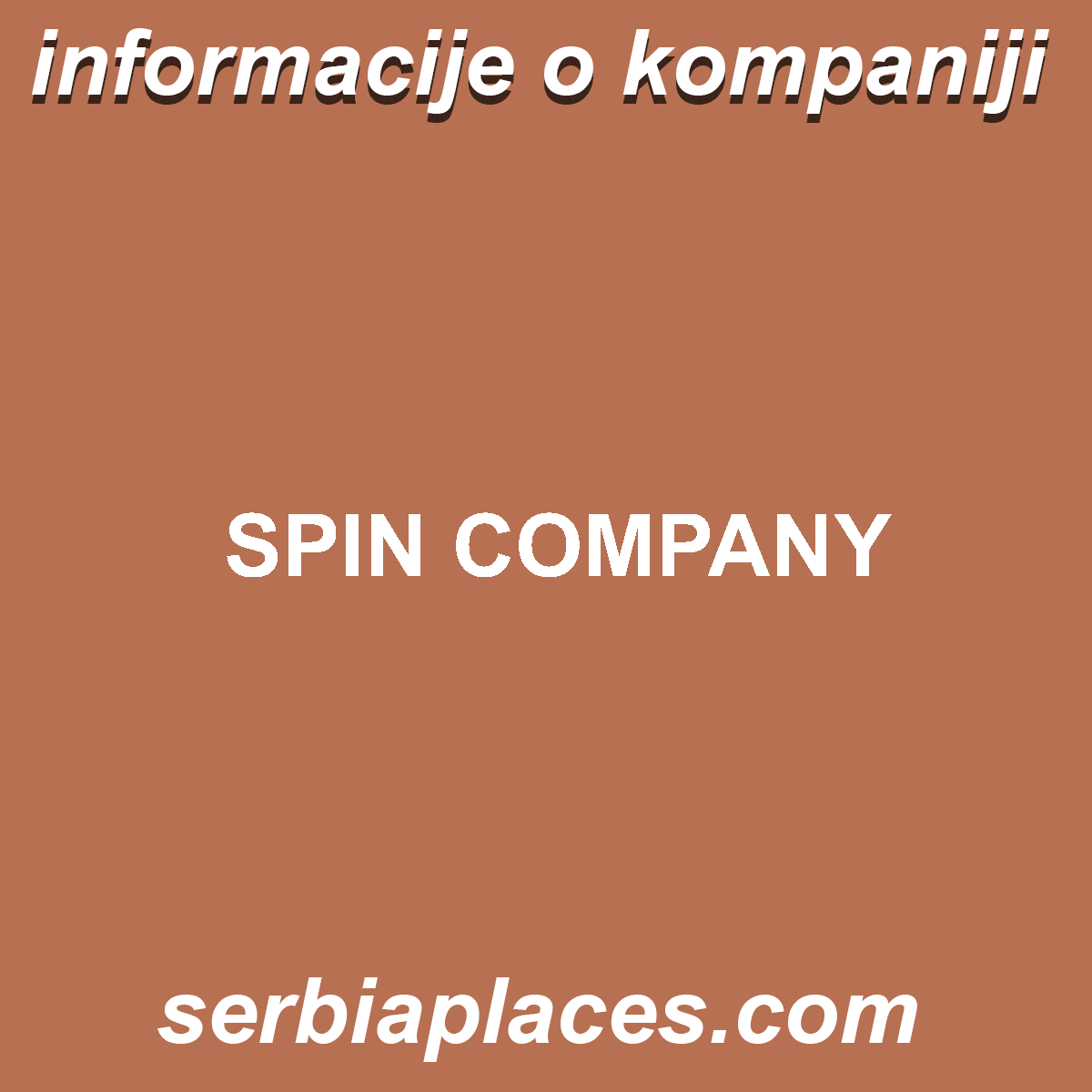 SPIN COMPANY