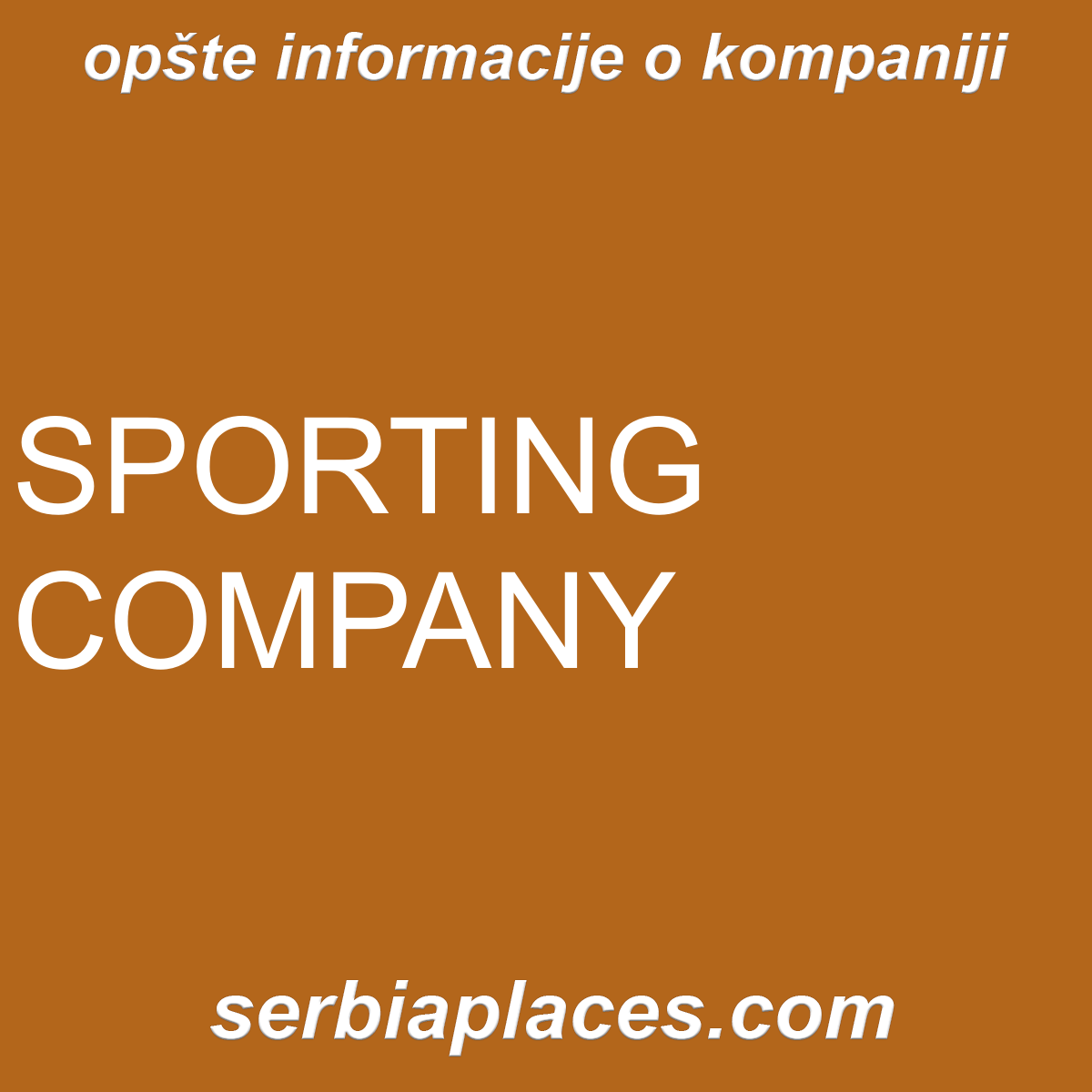 SPORTING COMPANY