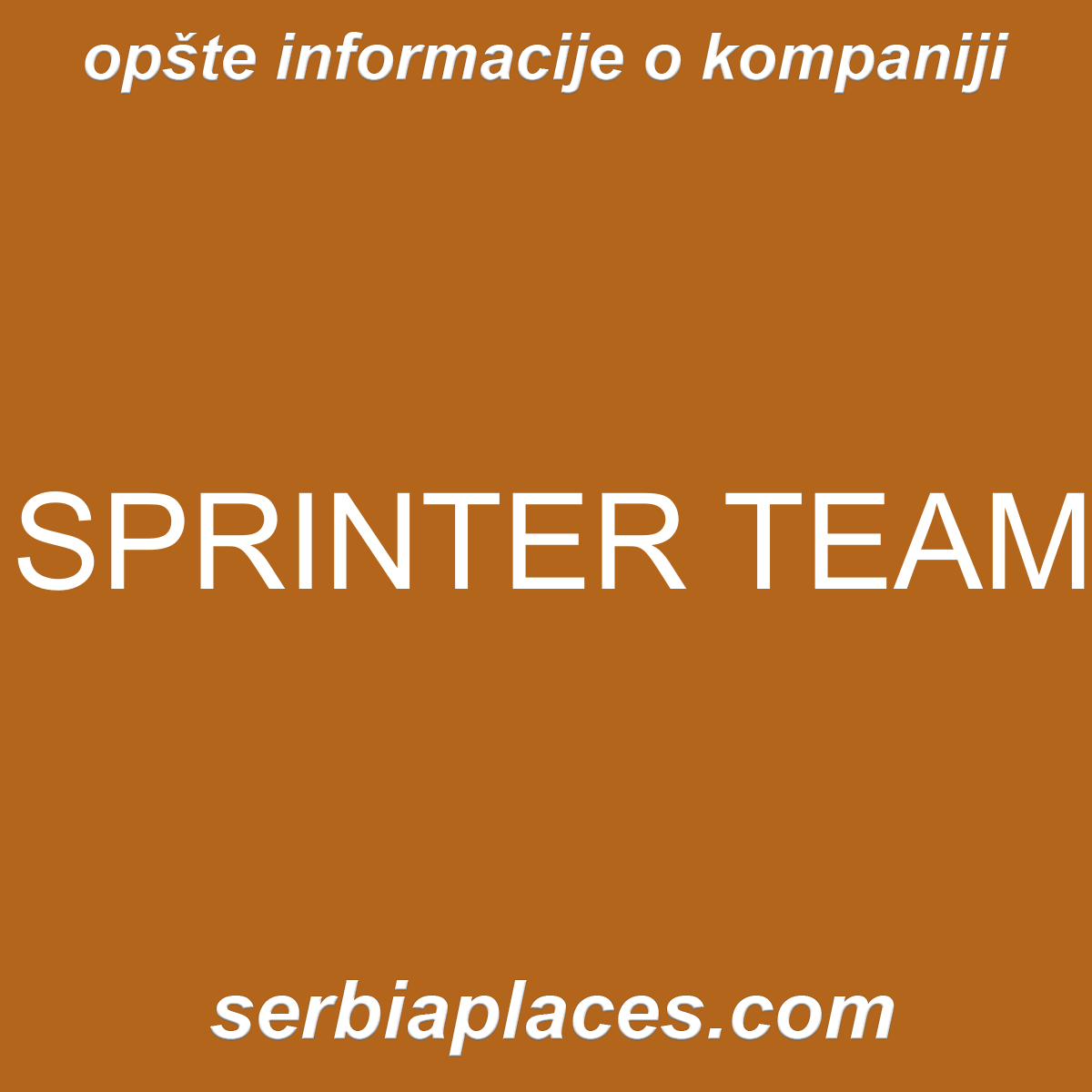 SPRINTER TEAM