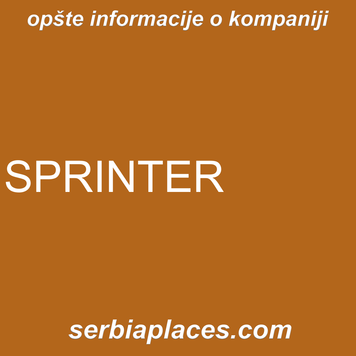 SPRINTER