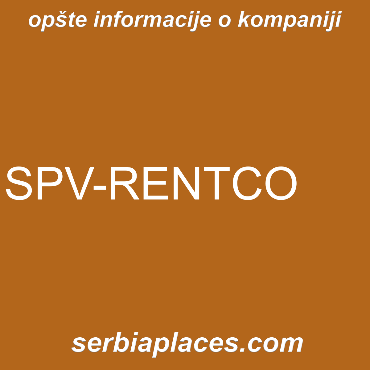 SPV-RENTCO
