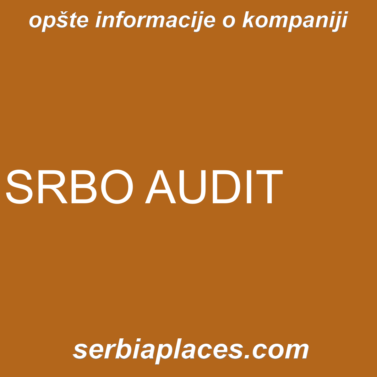 SRBO AUDIT