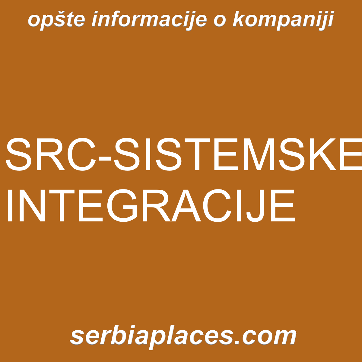 SRC-SISTEMSKE INTEGRACIJE